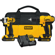 Load image into Gallery viewer, DEWALT Cordless Compact/Impact Drill Driver Combo Kit - 2 Tool (DCK240C2 20V MAX)

